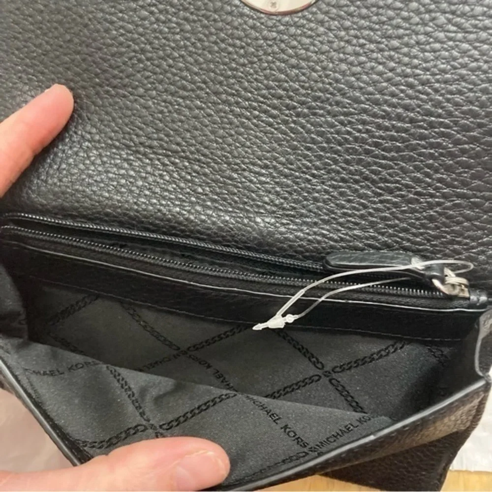 Michael Kors black leather wallet